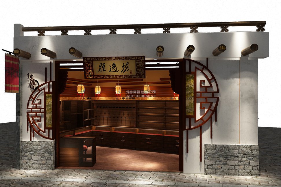 成都古玩店鋪門頭怎樣裝修設計才好？